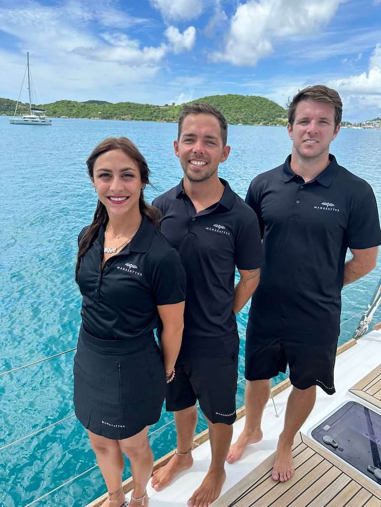 Charter Catamaran MAHASATTVA Accommodates 8 guests in 4 ensuite cabins. All Inclusive week charters in the BVI starting at $45,000. Captain and Chef Onboard.