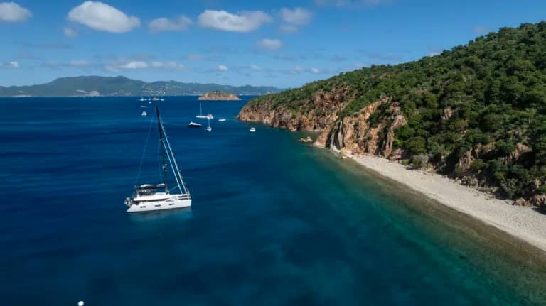Charter Catamaran DRAGONFLY Accommodates 8 guests in 4 ensuite cabins. All Inclusive week charters in the BVI starting at $42,000. Captain and Chef Onboard.