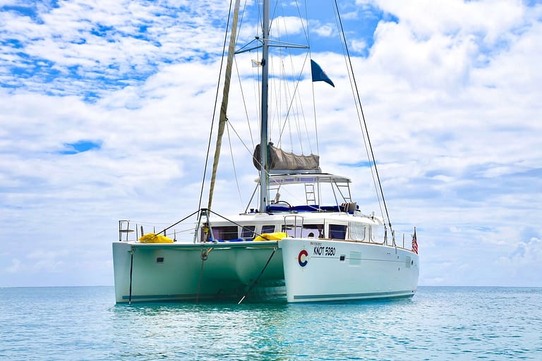 45' KNOT 5280 all inclusive private charter yacht in the BVI