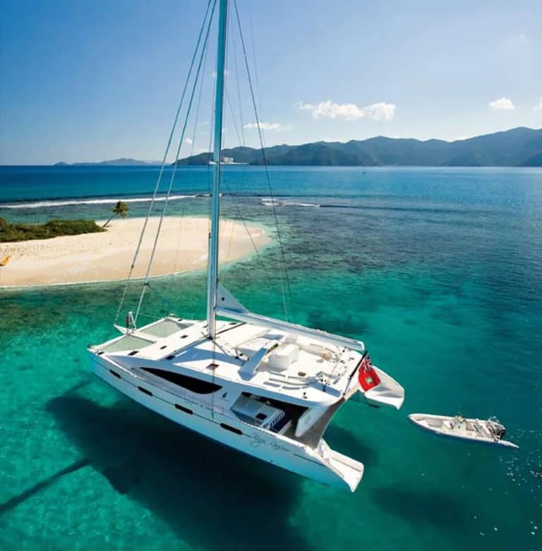 Charter Catamaran, KINGS RANSOM - All inclusive, 7 night BVI charter with crew for 10 guests